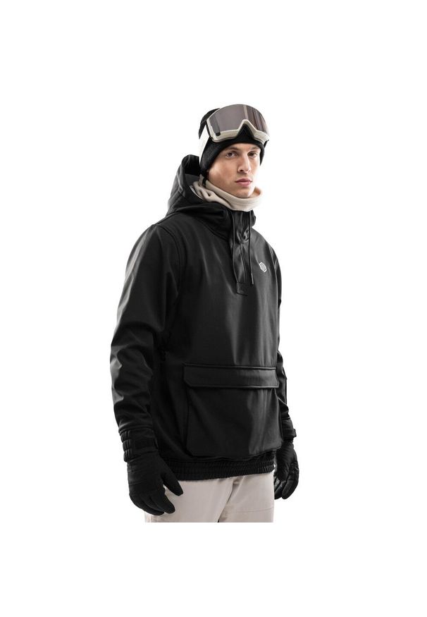 SIROKO - Kurtka narciarsko-snowboardowa męska W3 North Ice. Kolor: czarny. Materiał: softshell, materiał. Sezon: zima. Sport: snowboard, narciarstwo