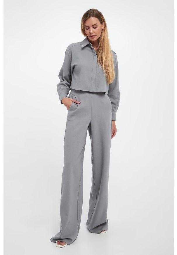 Marella - Koszula damska wełniana Livia MARELLA MONOCHROME. Materiał: wełna