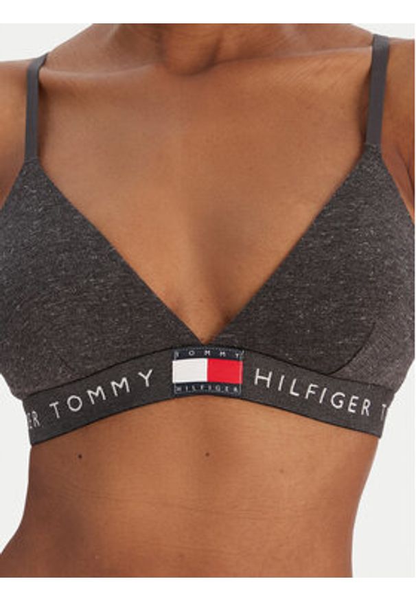 TOMMY HILFIGER - Tommy Hilfiger Biustonosz braletka UW0UW06224 Szary. Kolor: szary. Materiał: bawełna