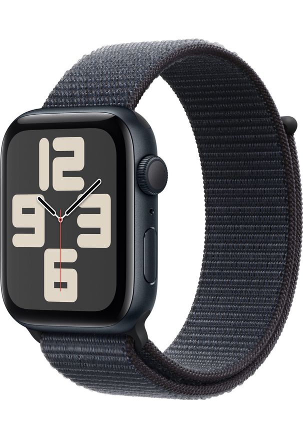 APPLE - Smartwatch Apple Apple Watch SE GPS 44mm Midnight Aluminium Case with Ink Sport Loop. Rodzaj zegarka: smartwatch. Styl: sportowy