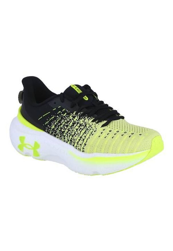 Buty do biegania męskie Under Armour Infinite Elite. Kolor: żółty, wielokolorowy. Materiał: materiał, syntetyk. Szerokość cholewki: normalna