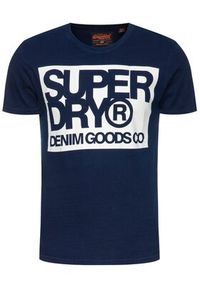 Superdry T-Shirt M1000003A Granatowy Regular Fit. Kolor: niebieski. Materiał: bawełna #3