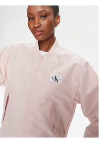 Calvin Klein Jeans Kurtka bomber J20J223034 Różowy Relaxed Fit. Kolor: różowy. Materiał: syntetyk