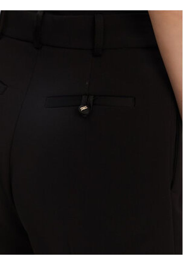 Elisabetta Franchi Spodnie materiałowe PA-081-51E2-V360 Czarny Regular Fit. Kolor: czarny. Materiał: syntetyk