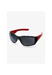 Okulary przeciwsłoneczne dla dzieci GOG Jungle - black/red/smoke. Kolor: czarny