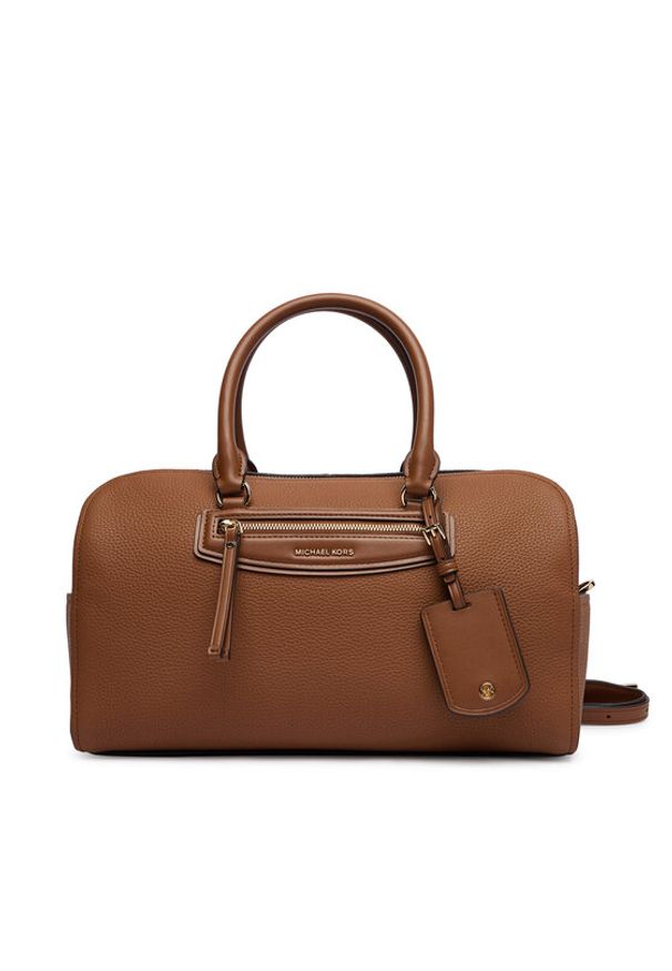 MICHAEL Michael Kors Torebka Md Duffle Satchel 30S6GTVS8L Brązowy. Kolor: brązowy. Materiał: skórzane