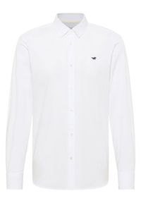 Mustang Koszula Canton 1016238 Biały Slim Fit. Kolor: biały. Materiał: bawełna