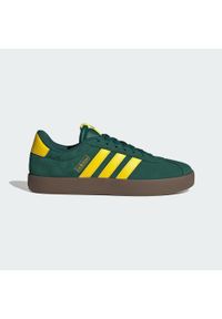 Adidas - Buty VL Court 3.0. Kolor: zielony, wielokolorowy, żółty. Materiał: skóra