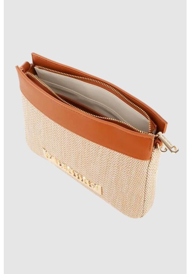 Valentino by Mario Valentino - VALENTINO Brązowa torebka Copacaban Crossbody. Kolor: brązowy. Wzór: paski