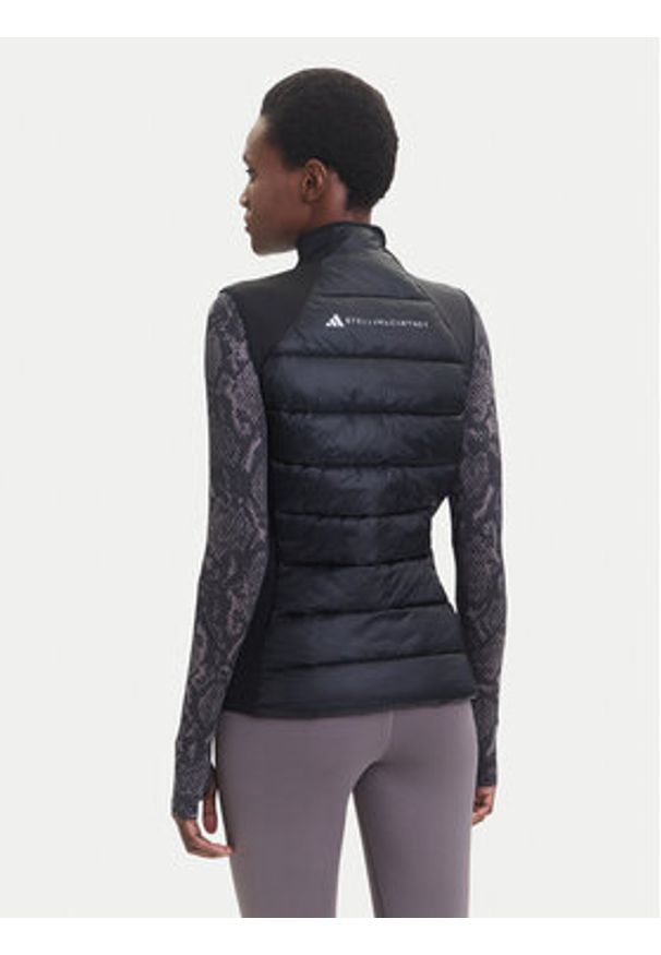 Adidas by Stella McCartney - adidas by Stella McCartney Bezrękawnik True Nature Golf JW2028 Czarny Slim Fit. Typ kołnierza: golf. Kolor: czarny. Materiał: syntetyk. Długość rękawa: bez rękawów. Sport: golf