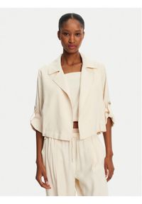 Marella Marynarka Malibu 2513041055 Écru Relaxed Fit. Materiał: wiskoza, len