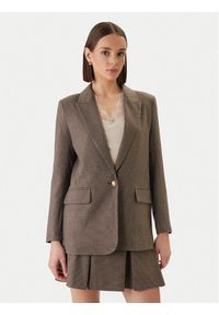 Morgan Marynarka 261-VEN.F Brązowy Regular Fit. Kolor: brązowy. Materiał: syntetyk #1