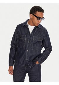 G-Star RAW - G-Star Raw Koszula jeansowa Mosa D26462-D577 Granatowy Relaxed Fit. Kolor: niebieski. Materiał: bawełna