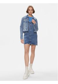 Tommy Jeans Kurtka jeansowa Izzie DW0DW16989 Niebieski Slim Fit. Kolor: niebieski. Materiał: bawełna #4