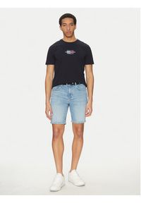 TOMMY HILFIGER - Tommy Hilfiger T-Shirt Flag Box MW0MW38636 Granatowy Regular Fit. Kolor: niebieski. Materiał: bawełna #4