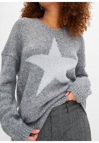 bonprix - Sweter z gwiazdą. Kolor: szary #2