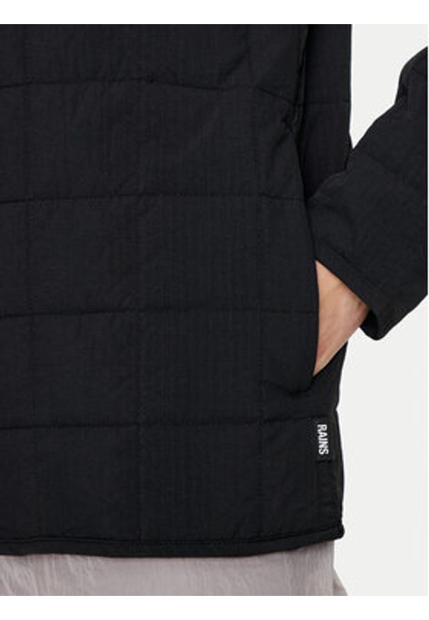 Rains Kurtka przejściowa Giron Liner Jacket T1 19400 Czarny Regular Fit. Kolor: czarny. Materiał: syntetyk