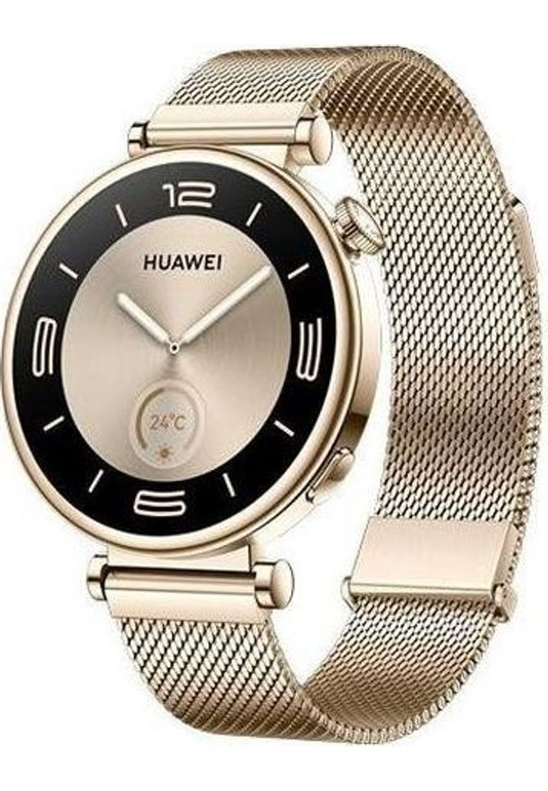 HUAWEI - Smartwatch Huawei Watch GT4 Elegant 41mm Złoty (001879710000). Rodzaj zegarka: smartwatch. Kolor: złoty