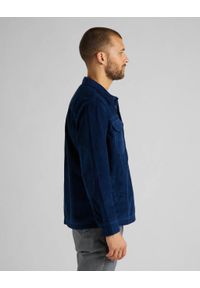 Lee - LEE LOCO PATCH OVERSHIRT RELAXED FIT MĘSKA KOSZULA SZTRUKSOWA WASHED BLUE L68KTQLR 112117181. Materiał: sztruks #2