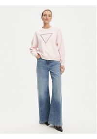 Guess Bluza W5YQ04 KC8I0 Różowy Regular Fit. Kolor: różowy. Materiał: bawełna