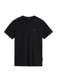 Koszulka turystyczna męska Napapijri Salis. Kolor: czarny. Sport: turystyka piesza #1