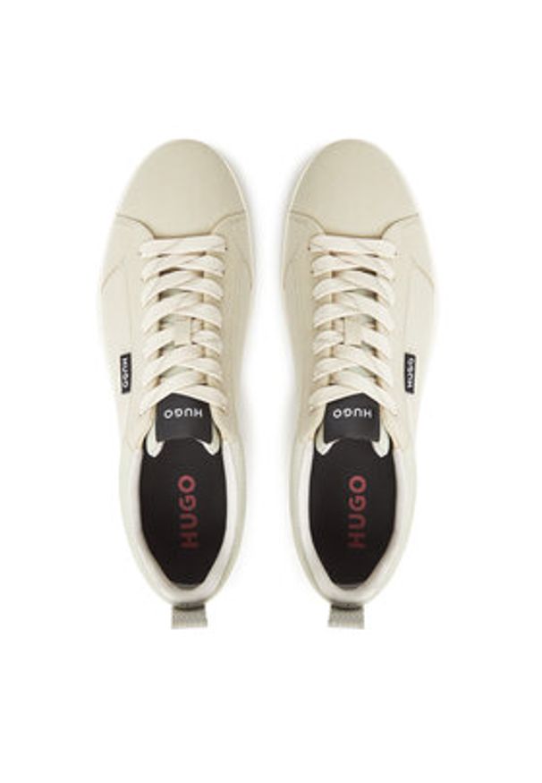 Hugo - HUGO Sneakersy Morrie 50548503 Beżowy. Kolor: beżowy. Materiał: skóra