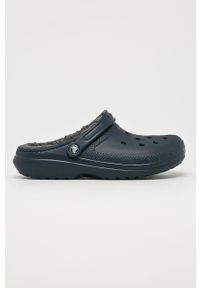 Crocs - Klapki Classic Lined Clog Navy 203591. Kolor: niebieski. Materiał: guma