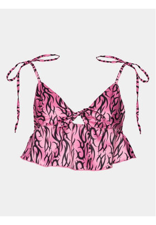 Bluebella Piżama Bluebella X Ashley Williams Tattoo 42195 Różowy Regular Fit. Kolor: różowy. Materiał: syntetyk