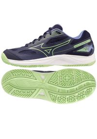 Buty siatkarskie damskie Mizuno Buty Cyclone Speed 4. Zapięcie: sznurówki. Kolor: niebieski. Materiał: materiał. Szerokość cholewki: normalna. Sport: siatkówka