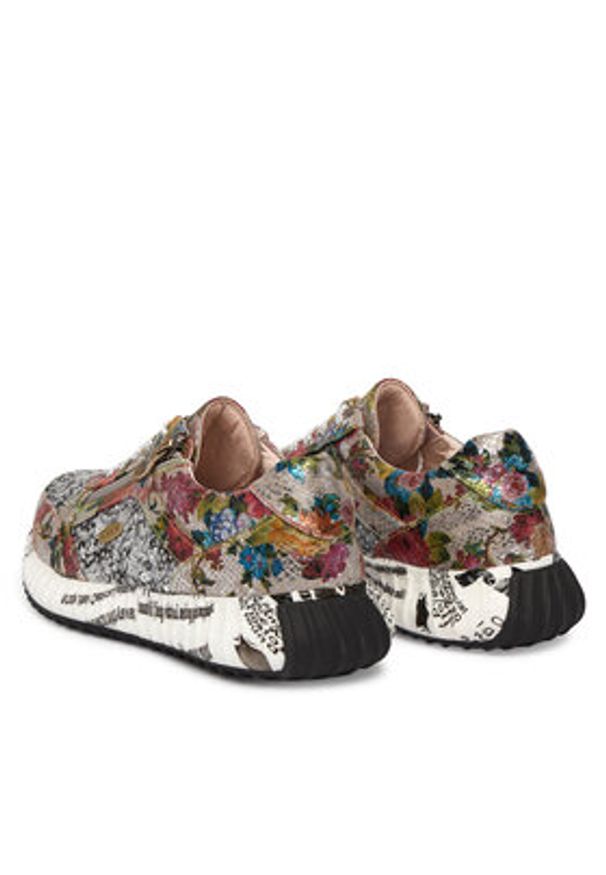 Laura Vita Sneakersy Burton 11 Kolorowy. Materiał: skóra. Wzór: kolorowy