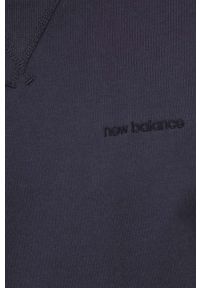 New Balance bluza bawełniana męska kolor szary z kapturem gładka MT23565PHM-PHM. Typ kołnierza: kaptur. Kolor: szary. Materiał: bawełna. Długość rękawa: długi rękaw. Długość: długie. Wzór: gładki #4