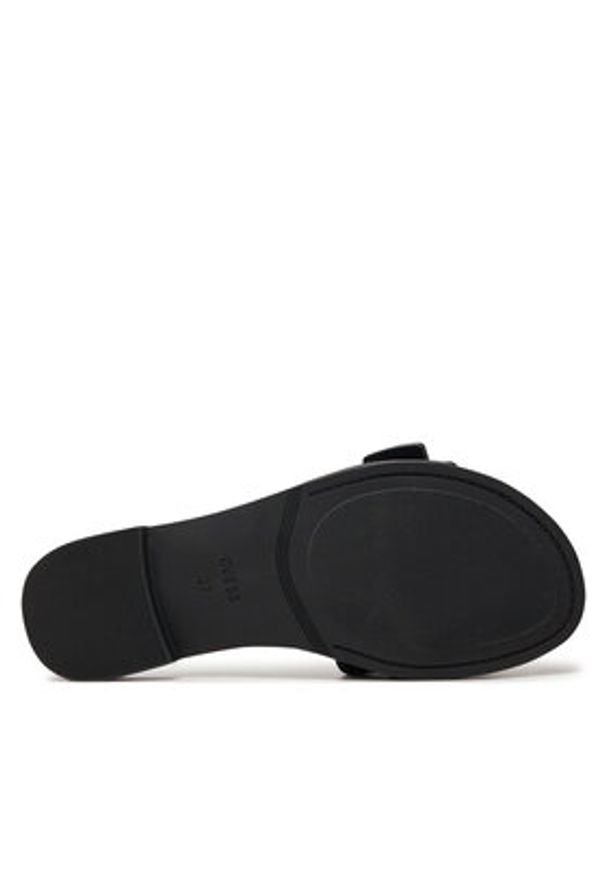 Guess Klapki Elyze3 FLGEL3 ELE19 Czarny. Kolor: czarny. Materiał: materiał