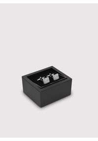 Pako Lorente - PAKO LORENTE – Srebrne spinki do mankietów z sygnetem PL. Kolor: srebrny #2