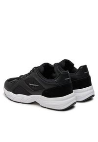 Calvin Klein Sneakersy Retro Tennis Low Laceup Mtl YM0YM00985 Czarny. Kolor: czarny. Materiał: materiał #3