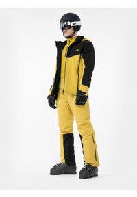4f - 4F Kurtka narciarska membrana DERMIZAX® 20 000 męska 3XL. Kolor: zielony. Materiał: materiał, mesh, puch. Technologia: Dermizax. Sezon: zima. Sport: narciarstwo
