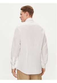 TOMMY HILFIGER - Tommy Hilfiger Koszula MW0MW34632 Biały Slim Fit. Kolor: biały. Materiał: len, bawełna #2