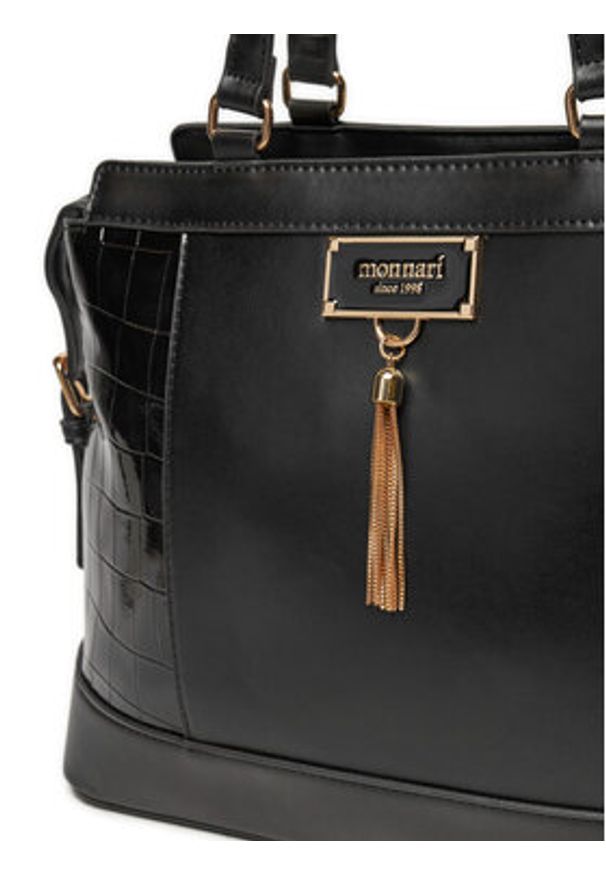 Monnari Torebka BAG5490 Czarny. Kolor: czarny. Materiał: skórzane