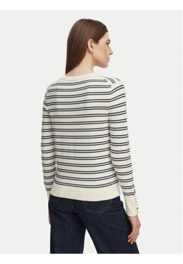 TOMMY HILFIGER - Tommy Hilfiger Sweter WW0WW40098 Beżowy Regular Fit. Kolor: beżowy. Materiał: syntetyk