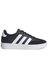 Adidas - Buty męskie adidas Sportswear Barreda JI2307 - czarne. Kolor: czarny. Materiał: zamsz, skóra, syntetyk, guma. Szerokość cholewki: normalna. Wzór: aplikacja