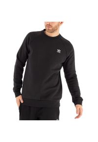 Adidas - Bluza adidas Originals Adicolor Essentials Trefoil Crewneck H34645 - czarna. Okazja: na co dzień. Kolor: czarny. Materiał: bawełna, poliester. Styl: casual, klasyczny, sportowy #1