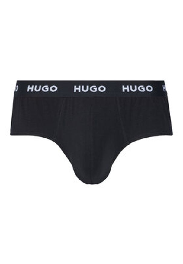 Hugo - HUGO Komplet slipów 50532570 Czarny. Kolor: czarny. Materiał: bawełna