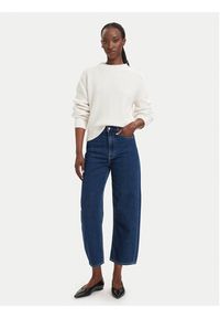 Hugo - HUGO Sweter Slogerya_B 50565449 Kremowy Regular Fit. Kolor: kremowy. Materiał: bawełna #3