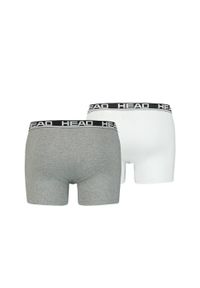 Bokserki męskie Head Basic Boxer 2 Pack. Kolor: szary