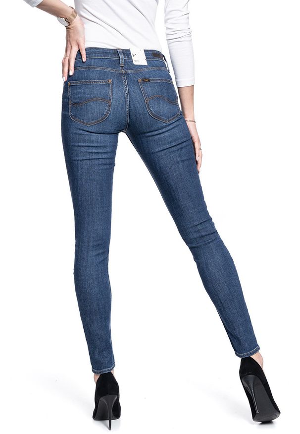 Lee - SPODNIE DAMSKIE LEE SKINNY SCARLETT DARK ABERDEEN L526SIMX 112111907