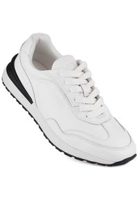 Big-Star - Skórzane buty męskie sportowe białe Big Star NN174288. Kolor: biały. Materiał: skóra #5