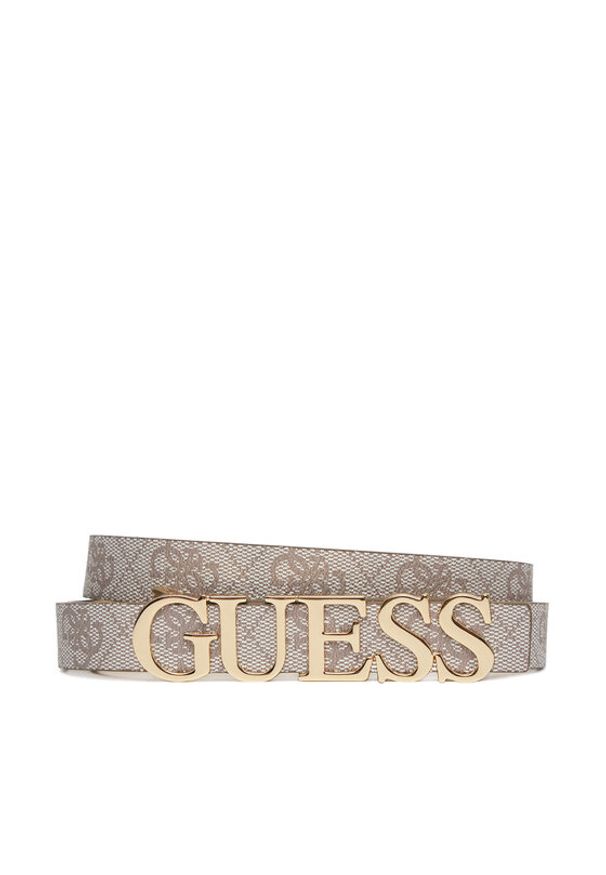 Guess Pasek Damski 172275 Szary. Kolor: szary. Materiał: skóra