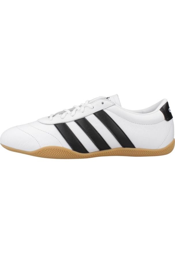 Adidas - Kapcie ADIDAS GRAND COURT LO Biały. Kolor: biały. Materiał: tkanina, skóra. Styl: sportowy