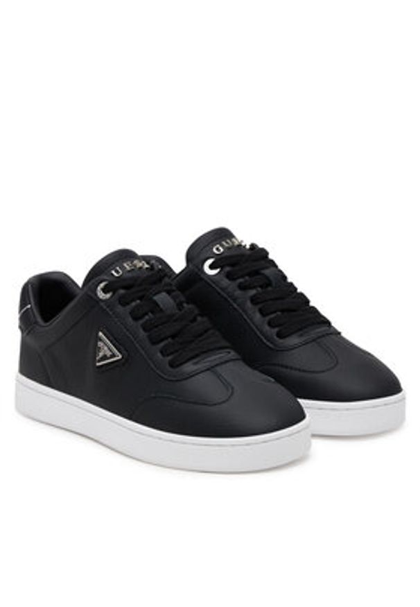 Guess Sneakersy FLJJAZLEA12 Czarny. Kolor: czarny. Materiał: skóra