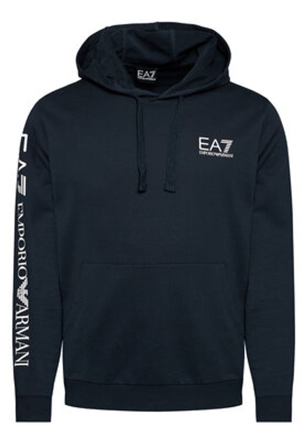 EA7 Emporio Armani Bluza 8NPM18 PJ05Z 0544 Granatowy Regular Fit. Kolor: niebieski. Materiał: bawełna