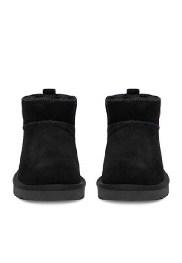 DeeZee Śniegowce DZ-80 BLACK Czarny. Kolor: czarny. Materiał: skóra, zamsz